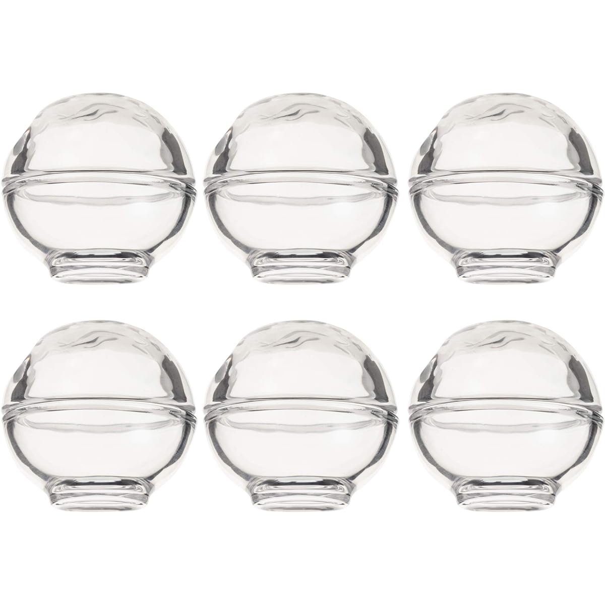 Toyo Sasaki Glass Small Bowl Approx. φ5.2 x 5.1cm Flower Decoration Container Amuse Bowl Polka Dots (Lid and Body) TS44006 6 pieces