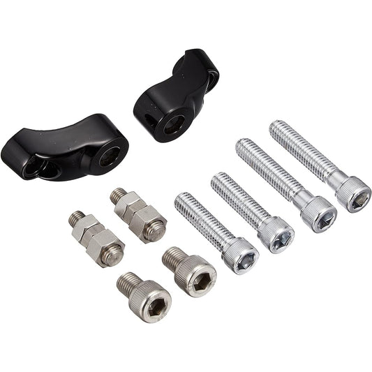 Kijima Motorcycle Bike Parts Front Turn Signal Stay Set Inner Tube for φ39 Black HD-019012