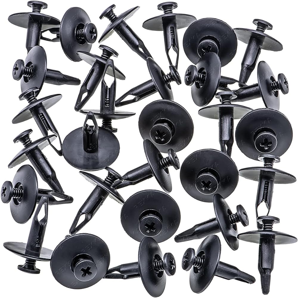 REXKA Push type retainer 30 pieces Head 1 inch length 29/32 inch Ford N804837S expedition Lincoln Navigator