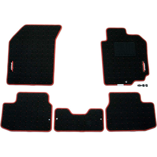 MONSTER SPORT Floor Mat Type-2 Swift Sport [ZC31S] For MT cars Black x Red 894502-4650M