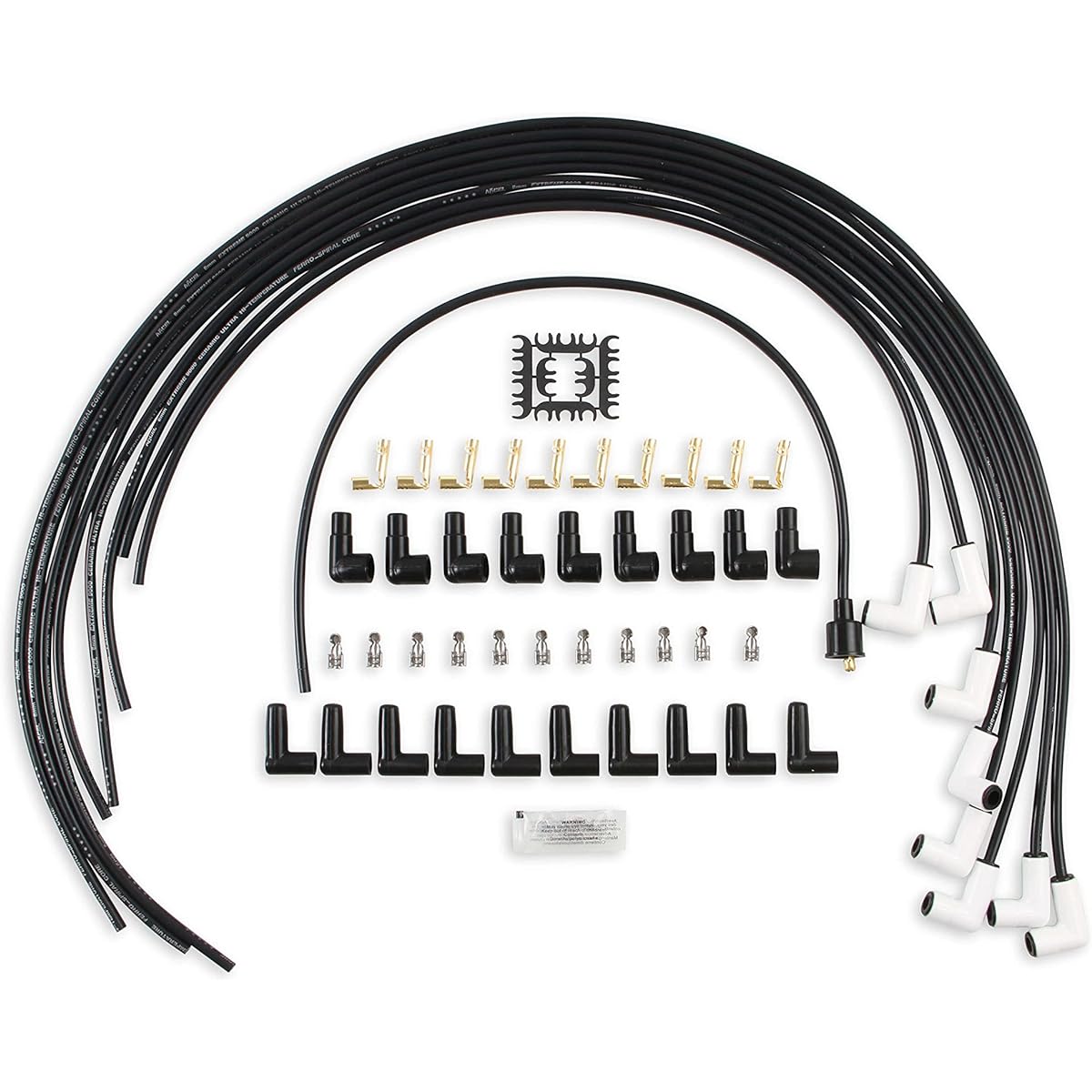 Accel 9001C EXTREME 9000 Universal Ceramics Park Plug Wire Black