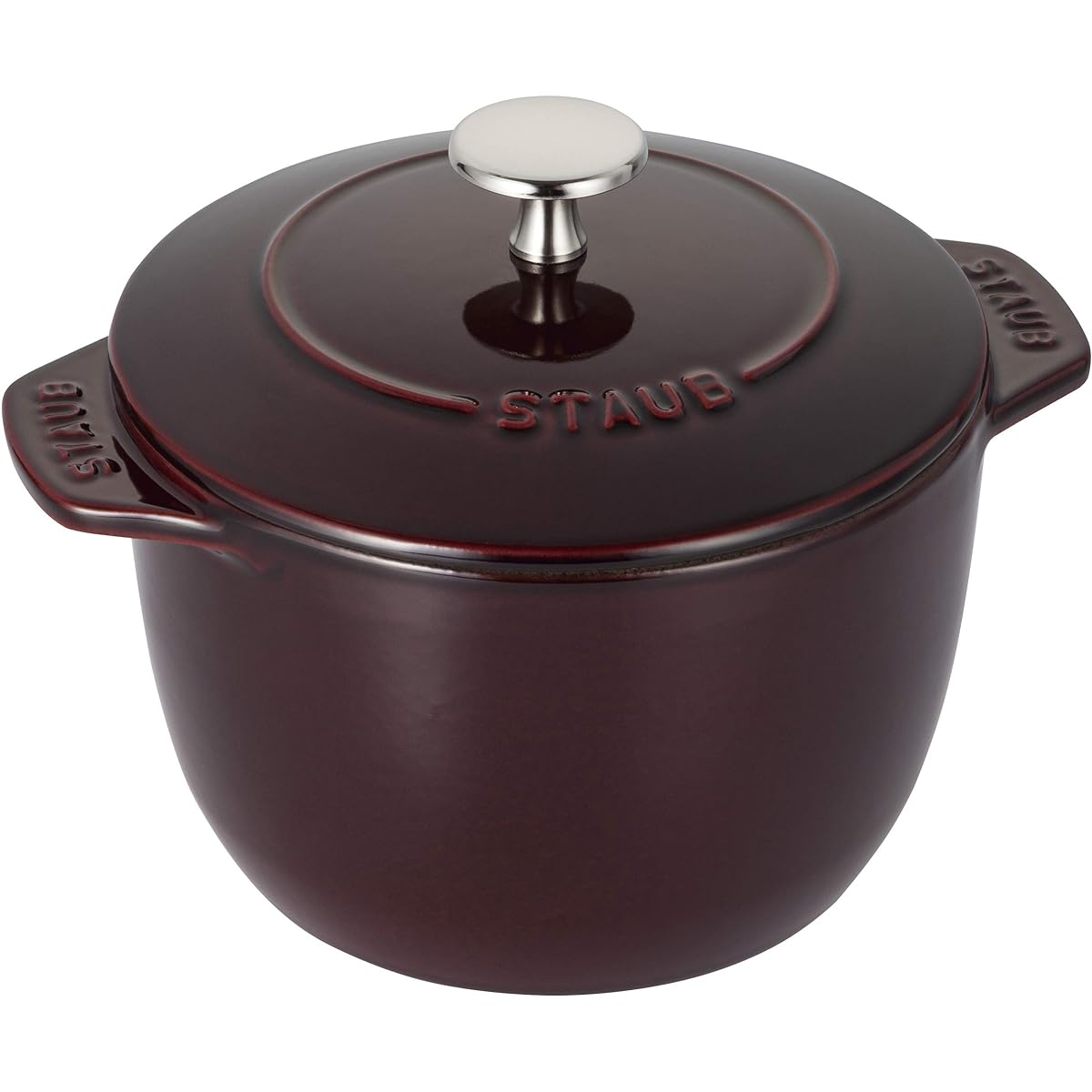 staub "La Cocotte de GOHAN Grenadine Red S 12cm" Rice Pot 1 Cup Cast Enamel Pot Rice Cooker [Authorized Japanese Product] La Cocotte de GOHAN 40511-560