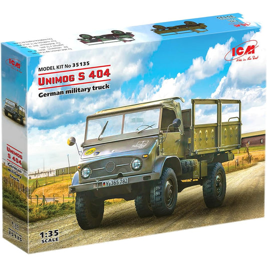 ICM 1/35 German Unimog S404 Military Truck Plastic Model 35135