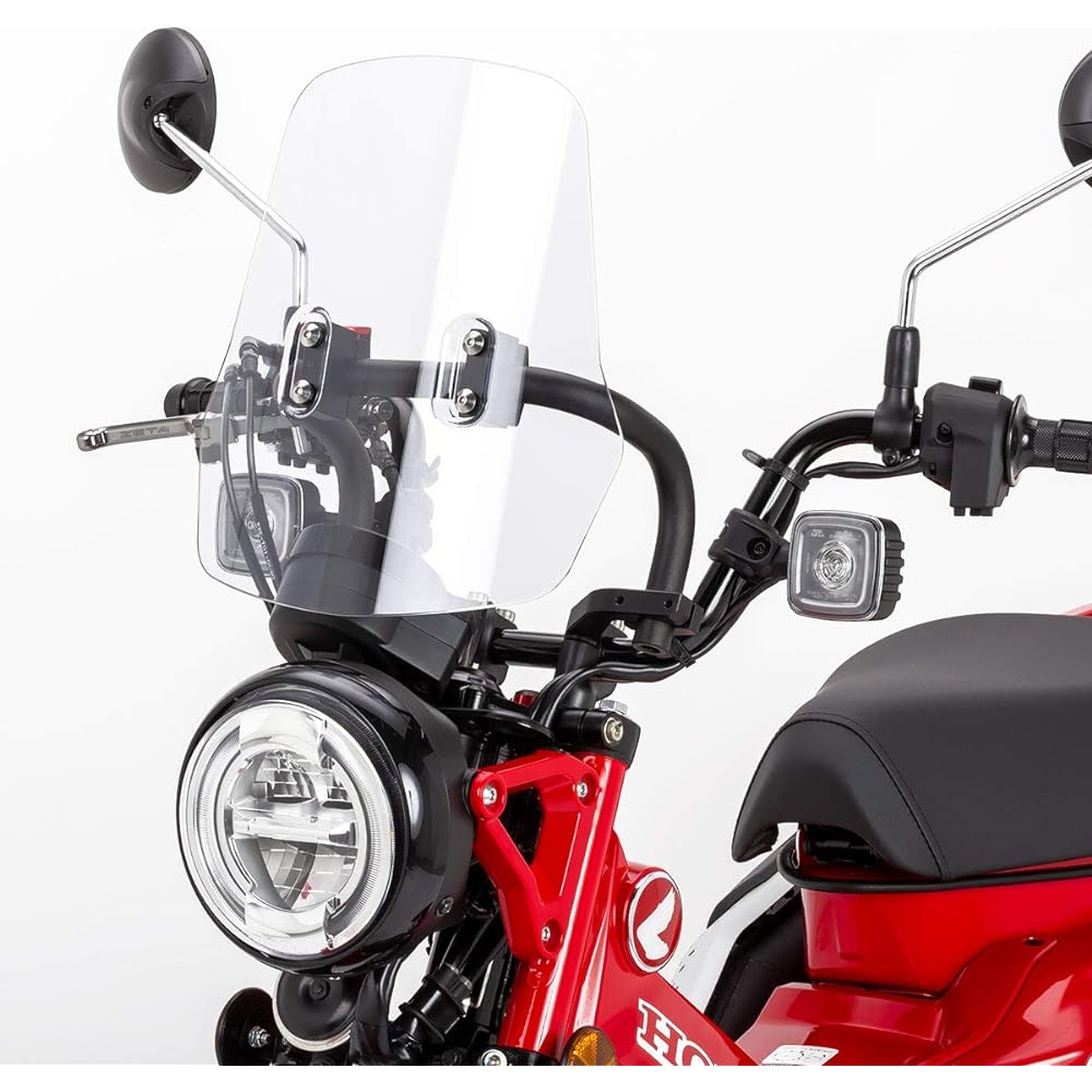 ZETA Adventure Windshield with Mount Bar Honda Hunter Cub CT125 '20-22 (JA55), CT125 '23 (JA65) ZE70-1031