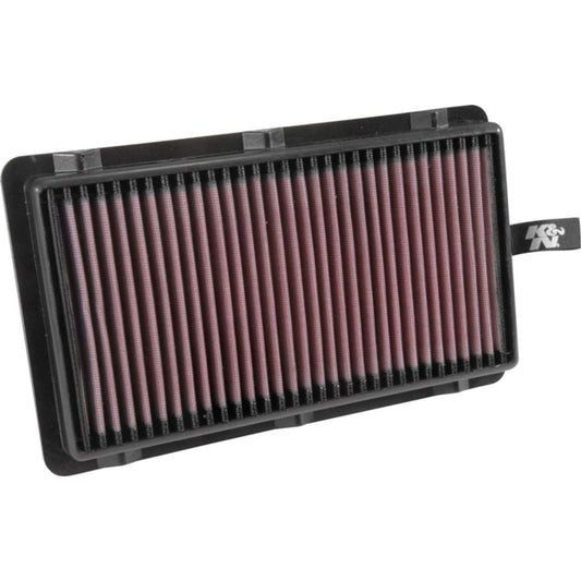 [K & N engine air filter] Repeated use 75,000 miles Each cleaning and wash premium replacement air filter: 2015-2019 HYUNDAI/KIA (Santa Fe IV, Sorrent III) compatible 33-3064