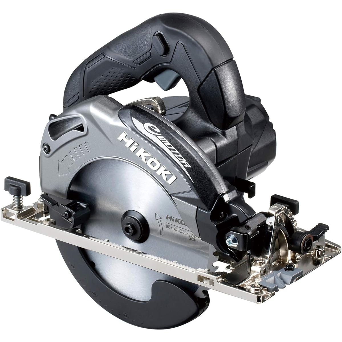 HiKOKI Former Hitachi Koki Deep Cutting Electronic Circular Saw Blade Diameter 165mm 1050W Reverse 5° Bevel Cutting Mechanism Depth of Cut Adjustment Mechanism with LED Light Black C6MEY(SB)