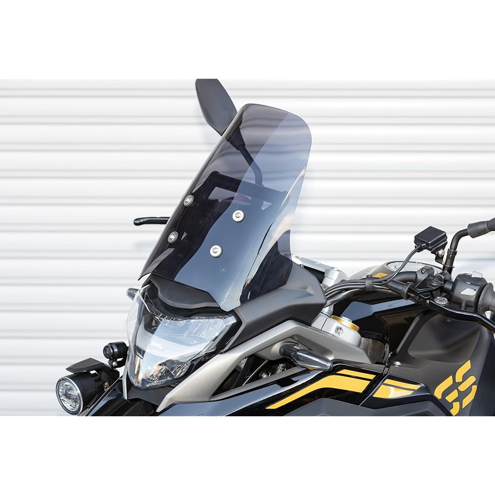 Kijima Motorcycle Bike Parts Screen Kit with Mount Bar Stay φ22.2 Maximum Loading Capacity Approx. 1kg Smoke BMW G310GS('17-) BM-05100