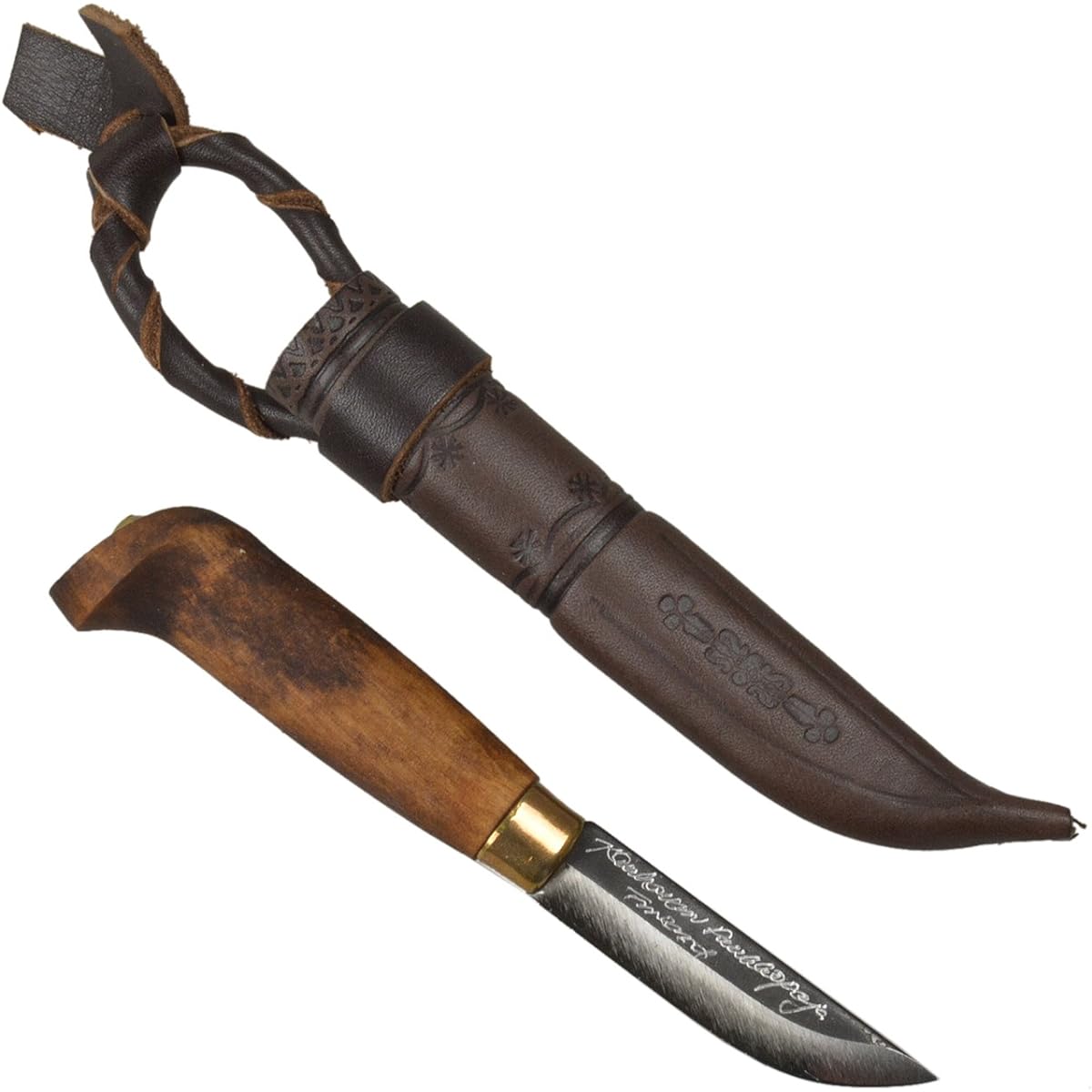 Kauhavan Puukko Paja Scandinavian Outdoor Knife Kauhavan Puukko Paja Visa 60#102 Brown 03-01-paja-0001