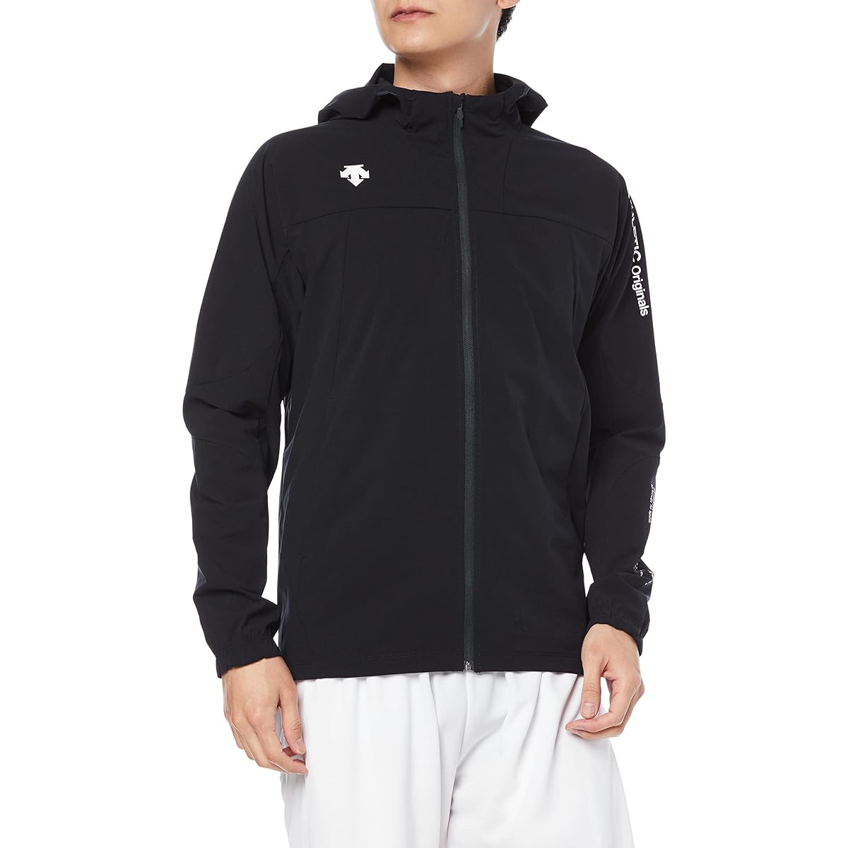 [DESCENTE] Men's Windbreaker Water Repellent Lightweight Stretch MOVESPORT Airy Transfer with Hood