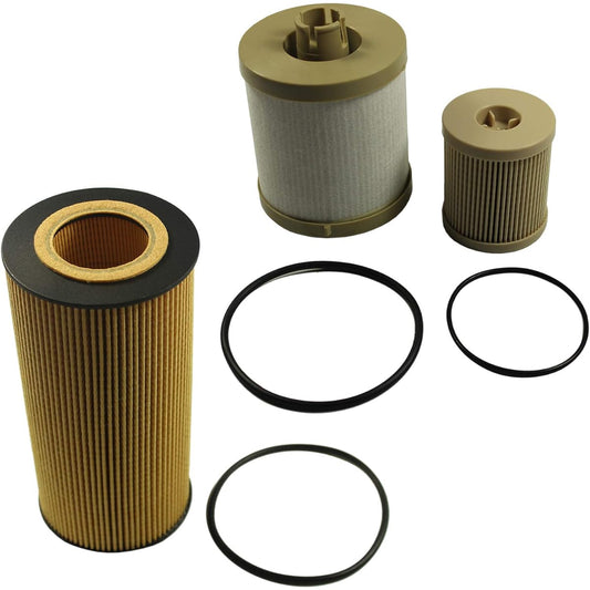 JDMSPEED Diesel oil filter fuel filter FL2016 FD4604 FD4616 replacement Ford power stroke 6.0L 03-07