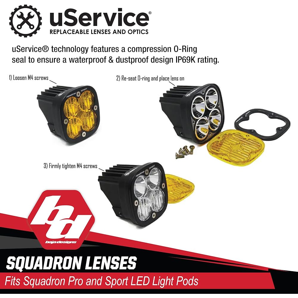 Baha Design 66-68405 Squadron (professional and sports) Wide cornering lens kit