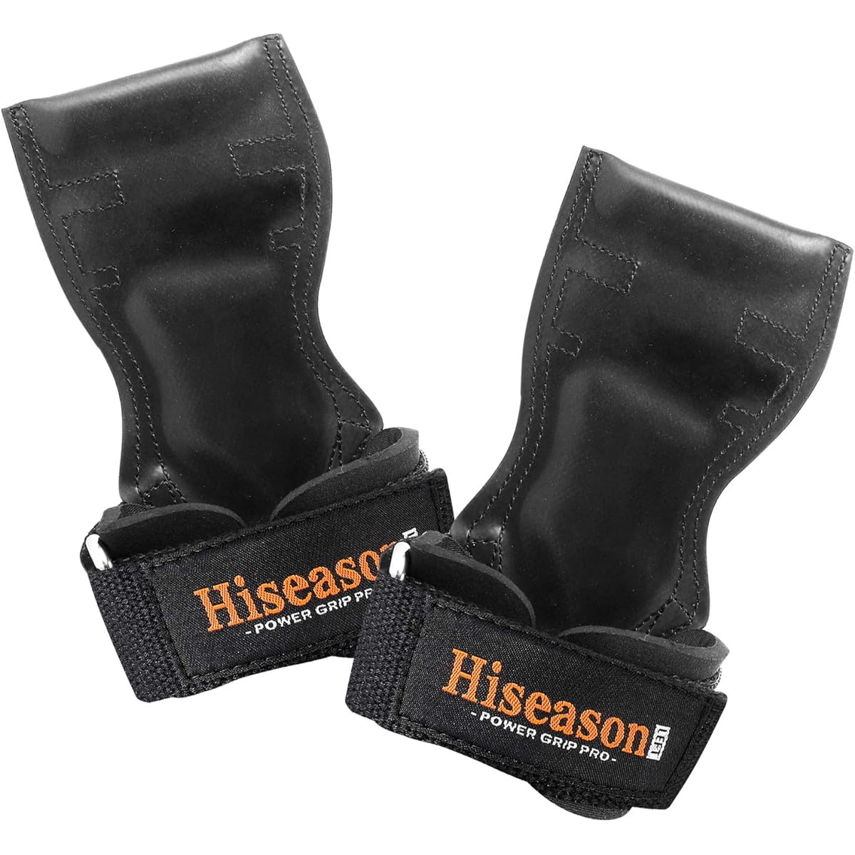 Hiseason Power Grip, Muscle Training, Pull-up Rubber, Grip Strength Assistance, Improved Anti-Slip, Wear Resistant, Power Grip, Strength 600kg, Unisex, Left and Right Set, Black