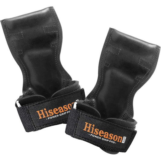 Hiseason Power Grip, Muscle Training, Pull-up Rubber, Grip Strength Assistance, Improved Anti-Slip, Wear Resistant, Power Grip, Strength 600kg, Unisex, Left and Right Set, Black