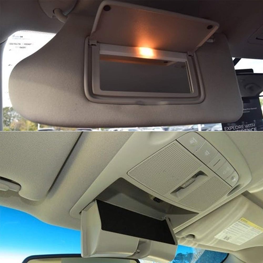 Dasbecan Beige Sunvisor Nissan Ultima 2013-2018 Mirror and Vanity Light No Sunroof # 96401-3TA2a (Beige left)