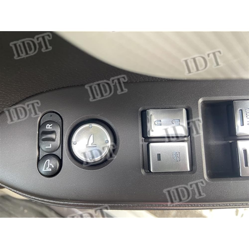 IDT Mini Waist Included N-BOX Custom Aluminum Power Window Switch Cover JF3 JF4 Interior Panel Front Bezel (Silver)
