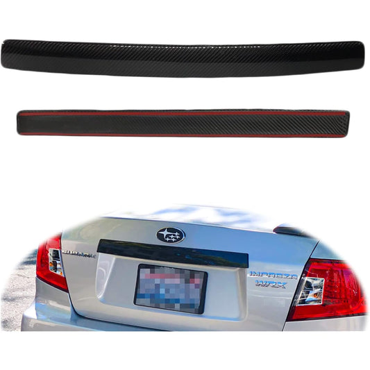 GOGOCARBON Rear Garnish Rear Trunk Lid Tailgate Cover Strip Carbon Subaru Impreza WRX STI 2008-2014 GR/GV Impreza 2008-2011 Sedan Compatible with SUBARU Real Dry Carbon Lightweight Strong UV Clear Coating