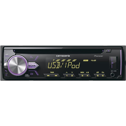 Pioneer Audio DEH-4300 1D CD USB iPod iPhone AUX DSP Carrozzeria