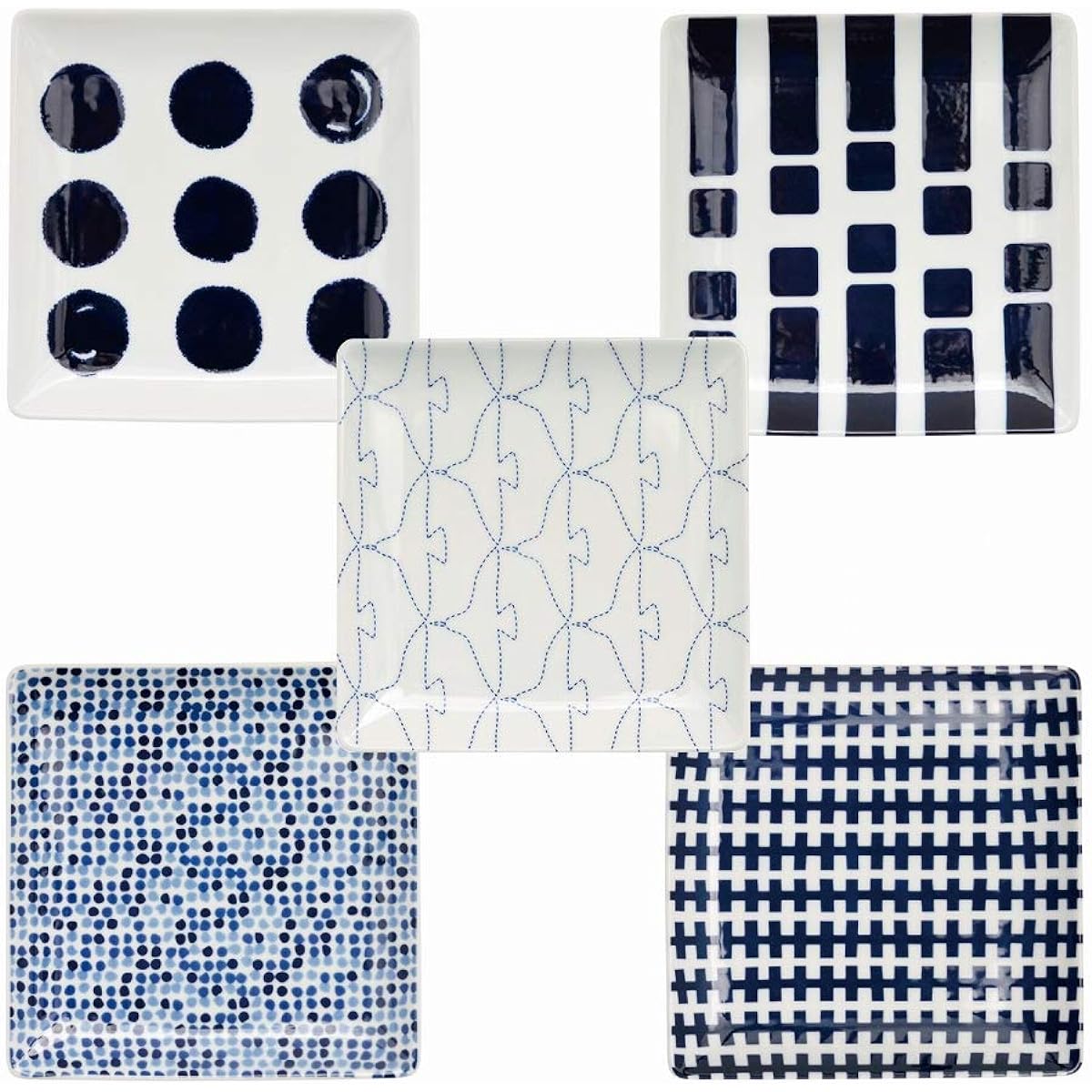 natural69 set product [QA15] swatch set of 5 square plates