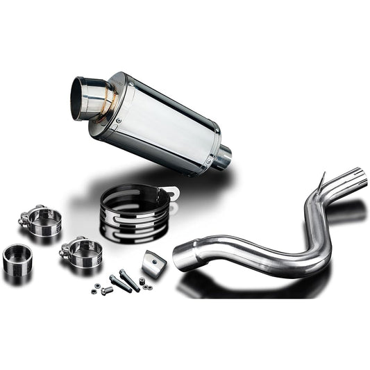 DELKEVIC Slip-on Stainless Oval Muffler KTM 125 DUKE Catalyst Straight 2011-2015 225mm KIT25HT