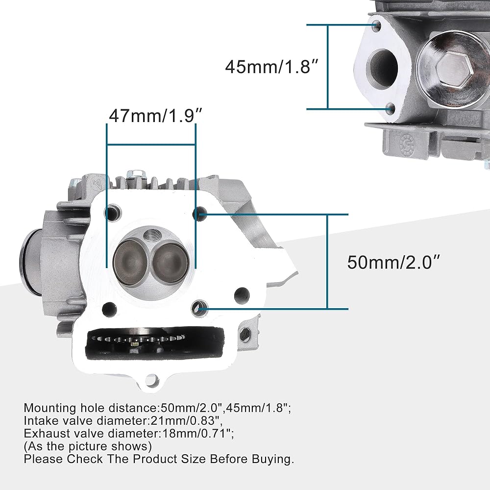 GOOFIT 47mm Cylinder Head 4 Stroke 70cc Engine for ATV Gookato Dart Bike
