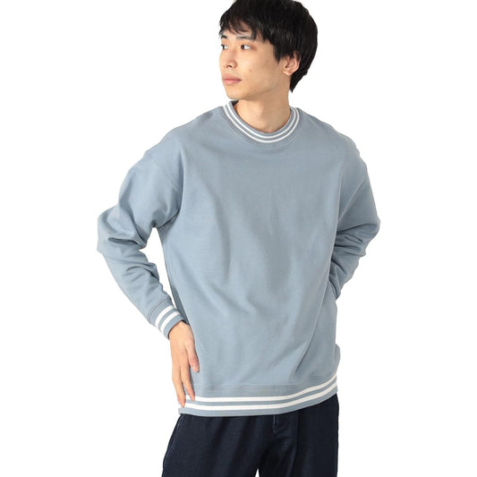 [Beams Heart] Sweat Rib Border Sweatshirt Men's