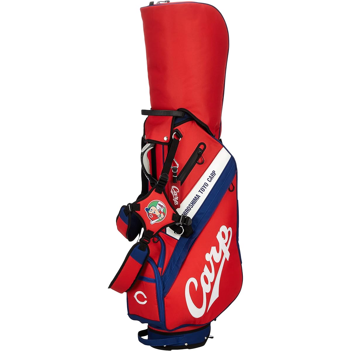 Lezax Caddy Bag Hiroshima Toyo Carp 9.5 Type Stand Bag Red HCCB-1438