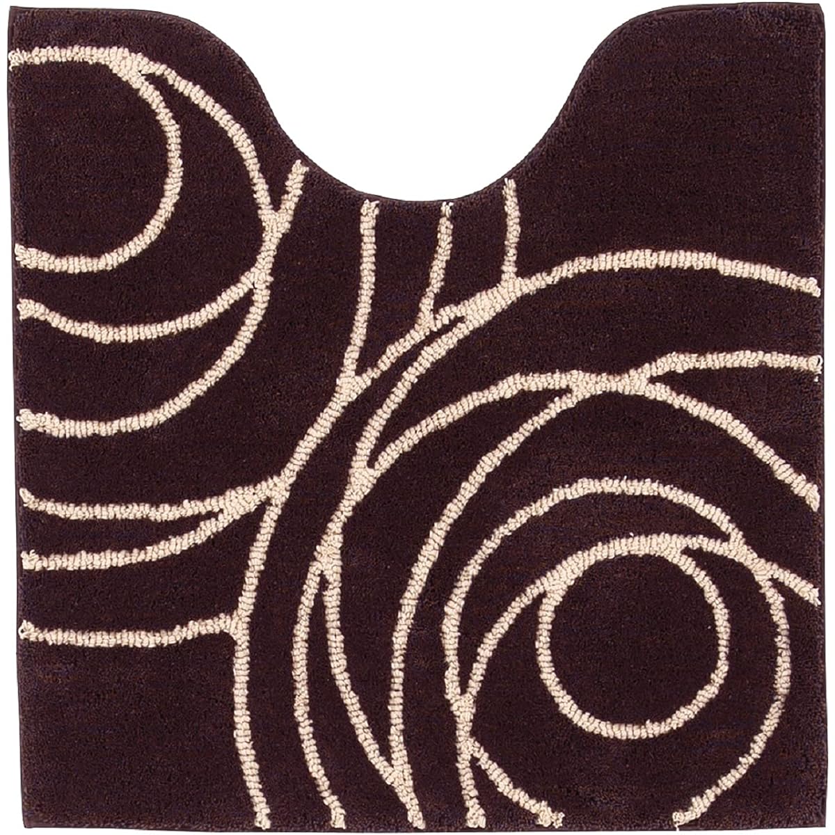 Senko M+home Genesee Toilet Mat Approx. 60 x 60 cm Brown Modern Rose Antibacterial Odor Resistant Made in Japan 27252