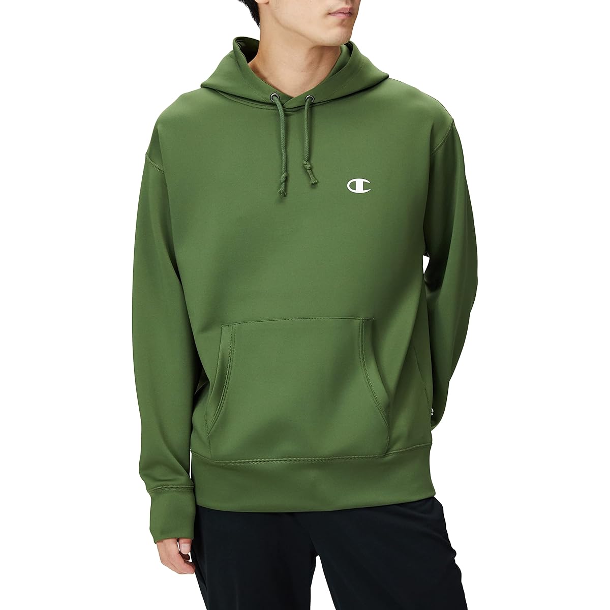[Champion] Hoodie Long Sleeve One Point Logo Hooded Sweatshirt C8-WS102 Men's