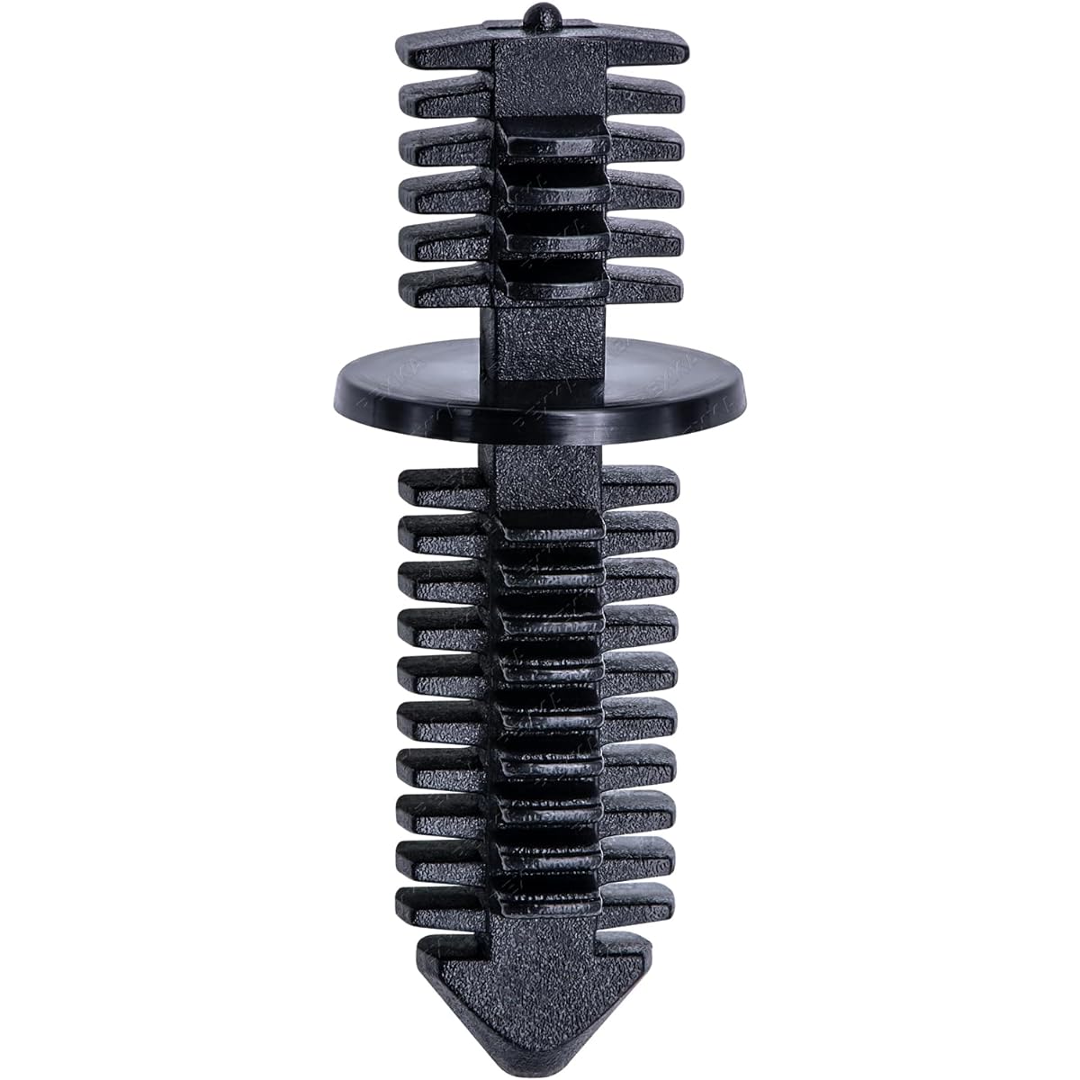 REXKA Double End Christmas Tree Retainer Clip Diameter 11/32 inch Black Nylon (30 packs)