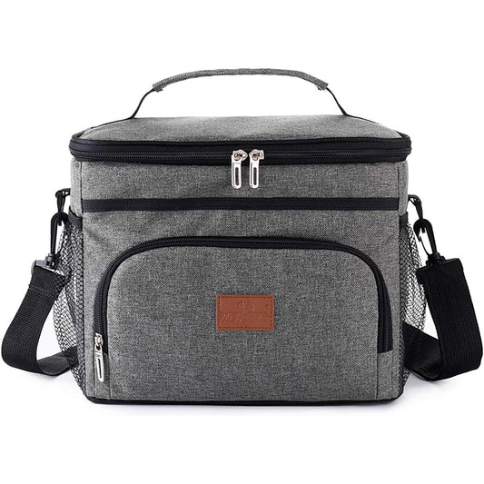 Cooler bag, thermal insulation bag, ice box, lunch box, insulation, commuting to work or school, lunch box, picnic bag, outdoor fishing, cold bag, large capacity, foldable, lightweight, 15L