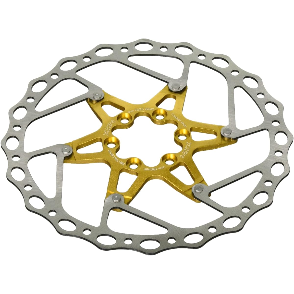 XON XBR-04 Brake Rotor 180 Gold 6 Holes