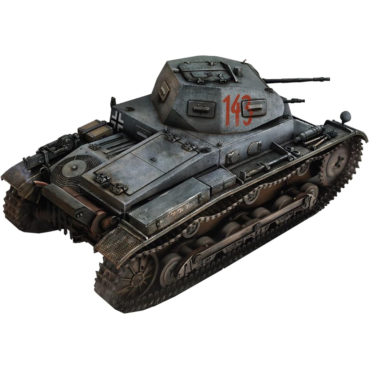 IBG 1/35 German Panzer 2 Type A3 with turret interior plastic model PB35078