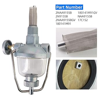 Dokili fuel sediment Bowl Athen Buri 2NAA9155B Ford 8N 9NA 2N NAA Jubilian Tractor MASSEY FERGUSON TE20 TO30 TO30 TO35 MF35 180141M91 2N9155B NAA9155B 17C152 for 17C152