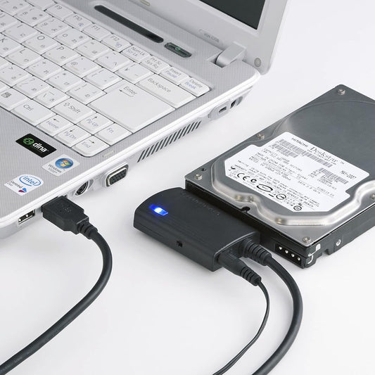 Sanwa Supply SATA-USB3.0 Conversion Cable HDD/SSD/Optical Drive Cable Length 0.8m USB-CVIDE3