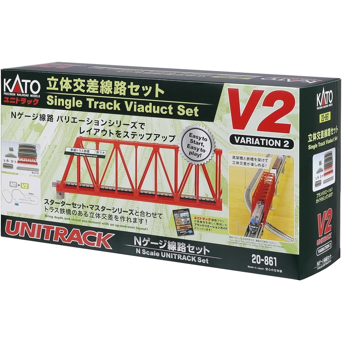 KATO N Gauge Inner Double Track Endless Set V2 20-861 Railway Model Rail Set