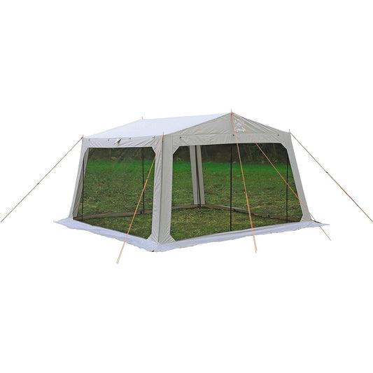 CAPTAIN STAG Tent Tarp Mesh Tarp [For 4-5 people] [Size 310 x 330 x H200 cm] PU processing Carry bag included Monte UA-1076