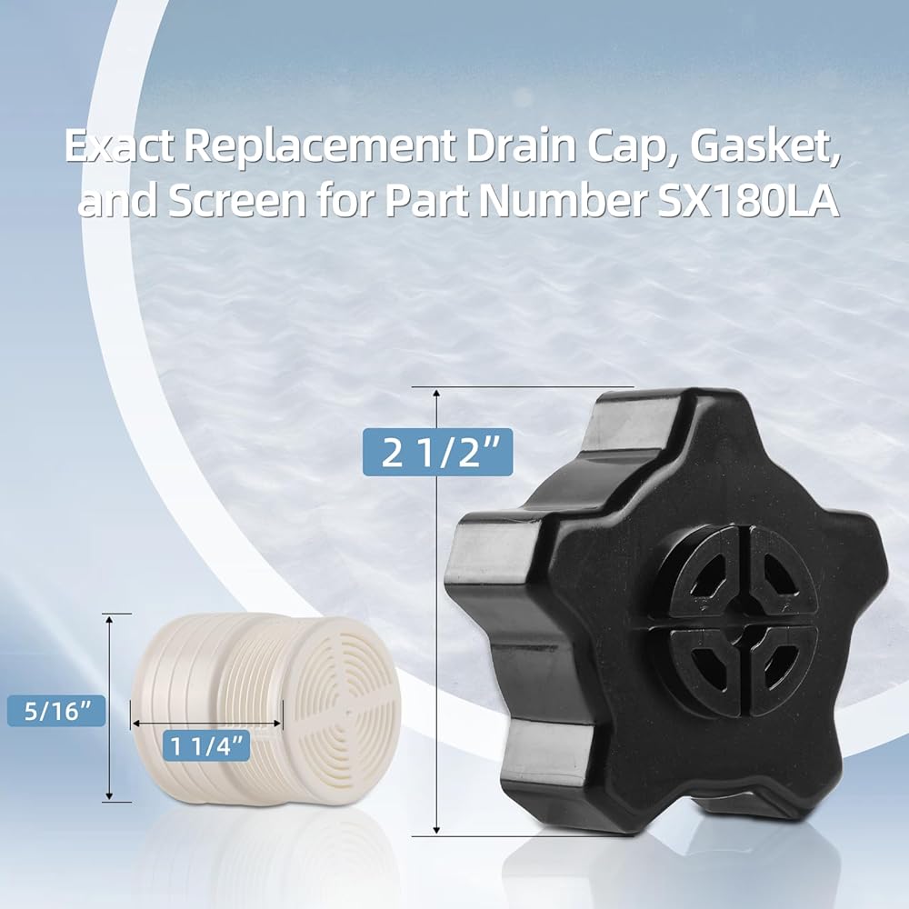 Accurate replacement drainage cap gasket and screen parts number for SX180LA -filter -based replacement Professional sand filter model S310T2 S310T2 S360T2 S360T2 S140T etc.