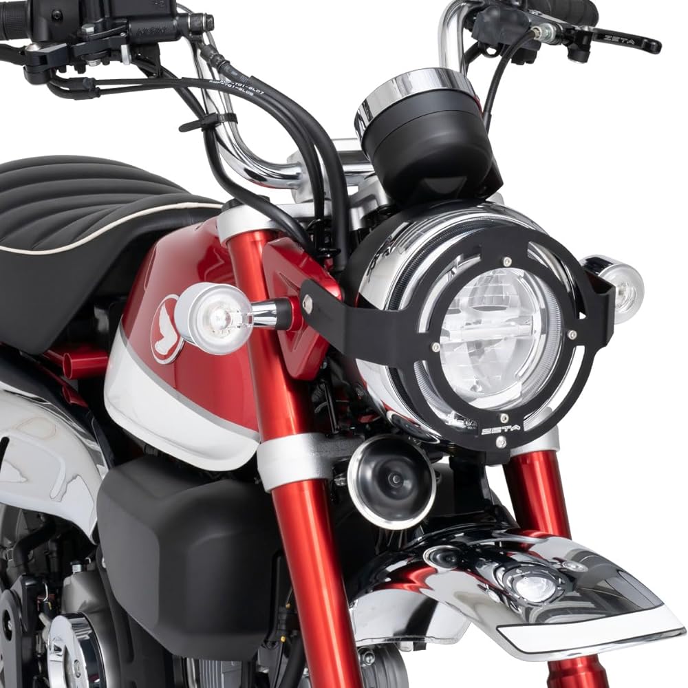 ZETA Headlight Guard CT125 (JA55/65), Monkey 125 (JB02/JB03), DAX125 Aluminum Frame/Stainless Steel Bolt ZE52-4200