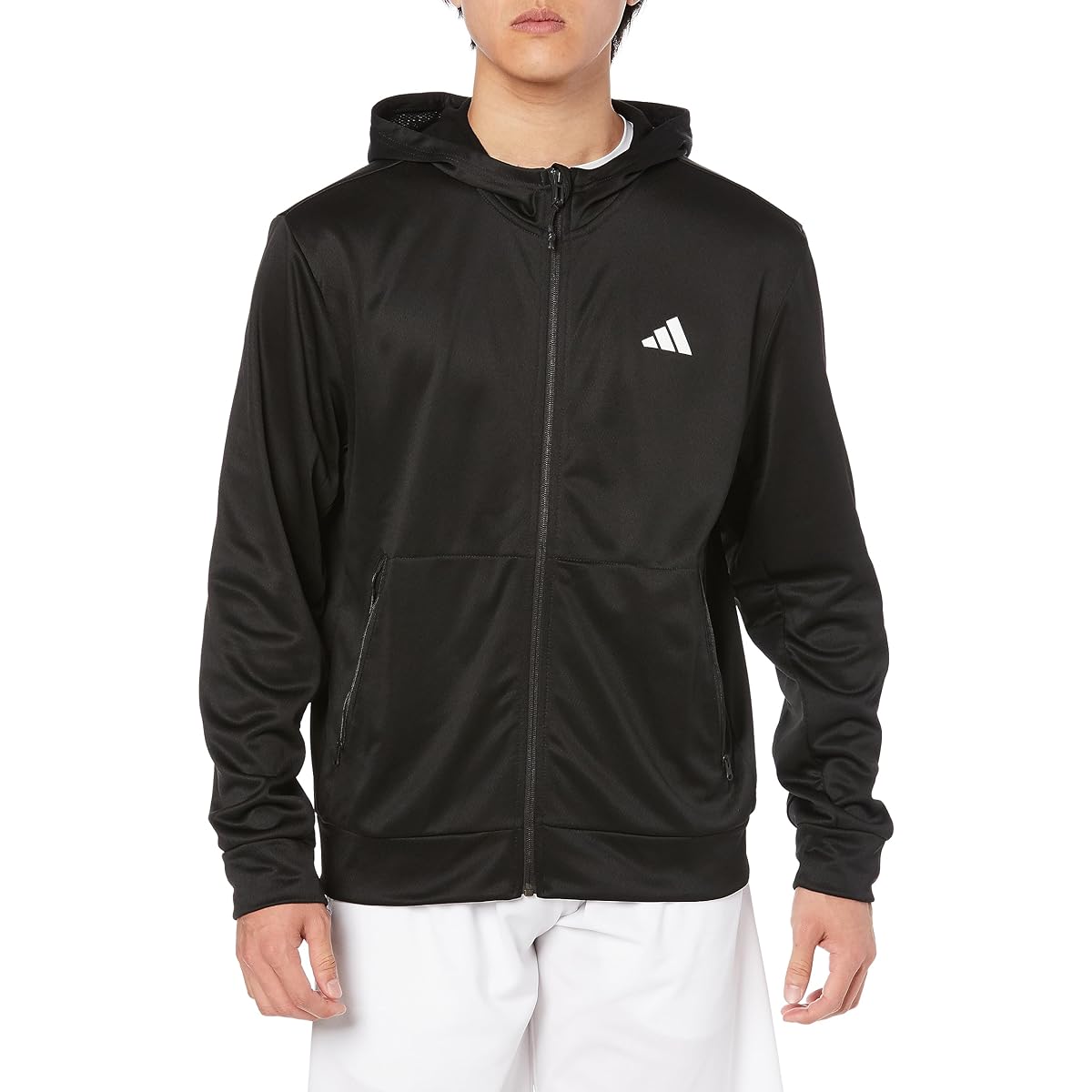 [Adidas] Hoodie Train Essentials Seasonal Training Full Zip Parka DJZ02 Men's