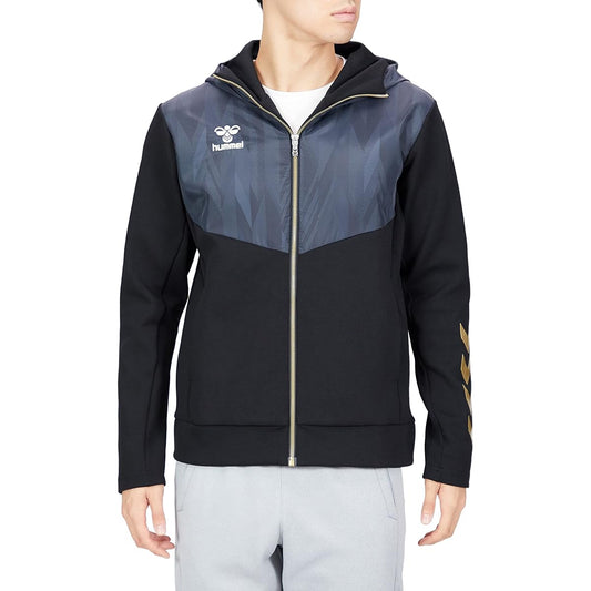 [Hummel] Parka Fabric MIX Sweat Zip Top Men's