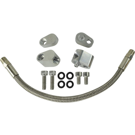 ICT Billet LS Throttle Body bypass Kit Coolant Steam Crossover LS1