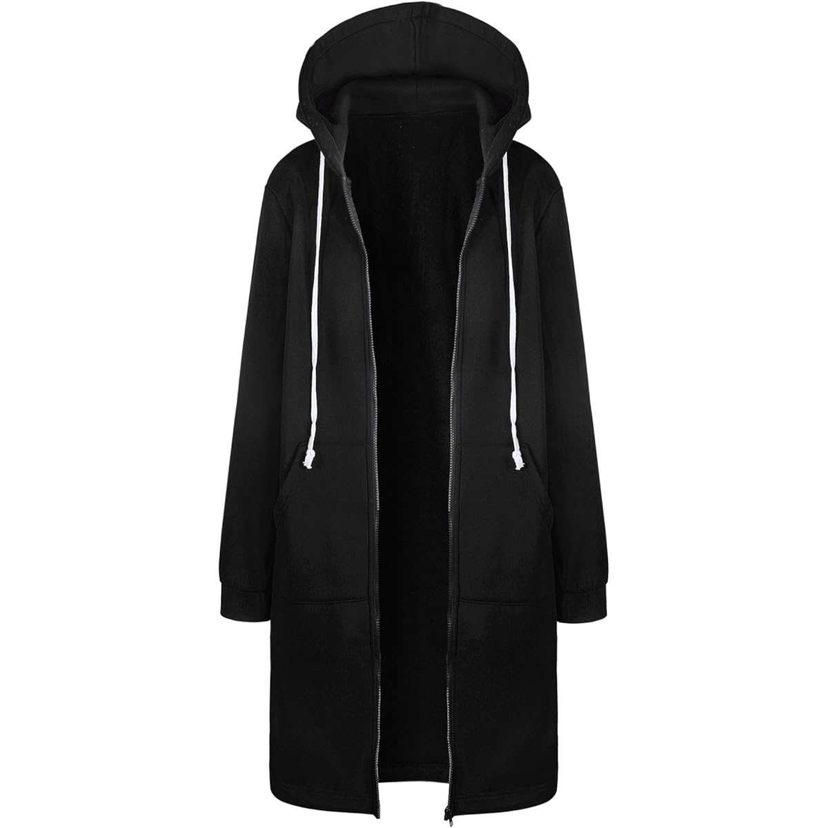 [Maison de TAO] Maison de TAO Our original simple plain brushed lining hooded zip hoodie for women