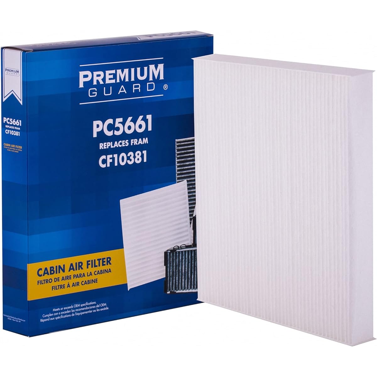 PG Cabin Air Filter PC5661 | 2022-01 Volkswagen Hyundai Kia Seat Audi