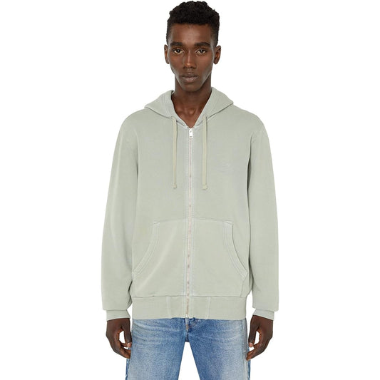 [Diesel] Men's Zip Up Parka Logo Print A080080LEAC