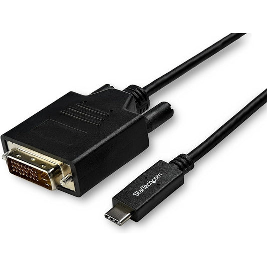 StarTech.com USB Type-C to DVI Converter Cable/3m/USB-C to DVI-D Video Converter/1080p/Type C to DVI Single Link Video Converter/Thunderbolt 3 Compatible/Connect Laptop to DVI Display CDP2DVI3MBNL