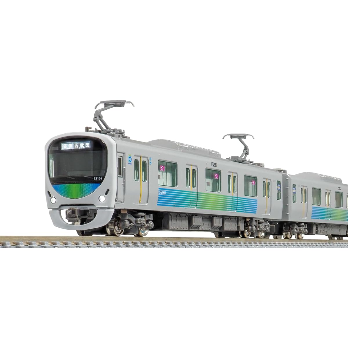 Green Max N gauge Seibu 30000 series 32101+32102 formation 4-car formation set with power 31770 railway model train