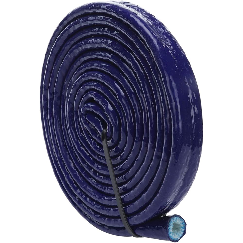 AC PERFORMANCE 15mm ID Black Sir Conde Coating Fiber Glass Heat Shield Fire Sleeve Horse Line & Inner Diameter for Electrical Wiring 0.6 inches 10 feet