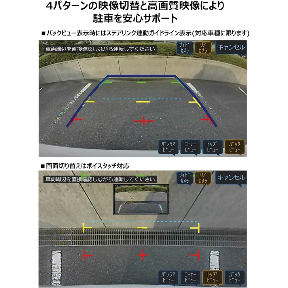 Alpine HCE-C20HD-RD for Alpine car navigation system multi-view back camera (black)