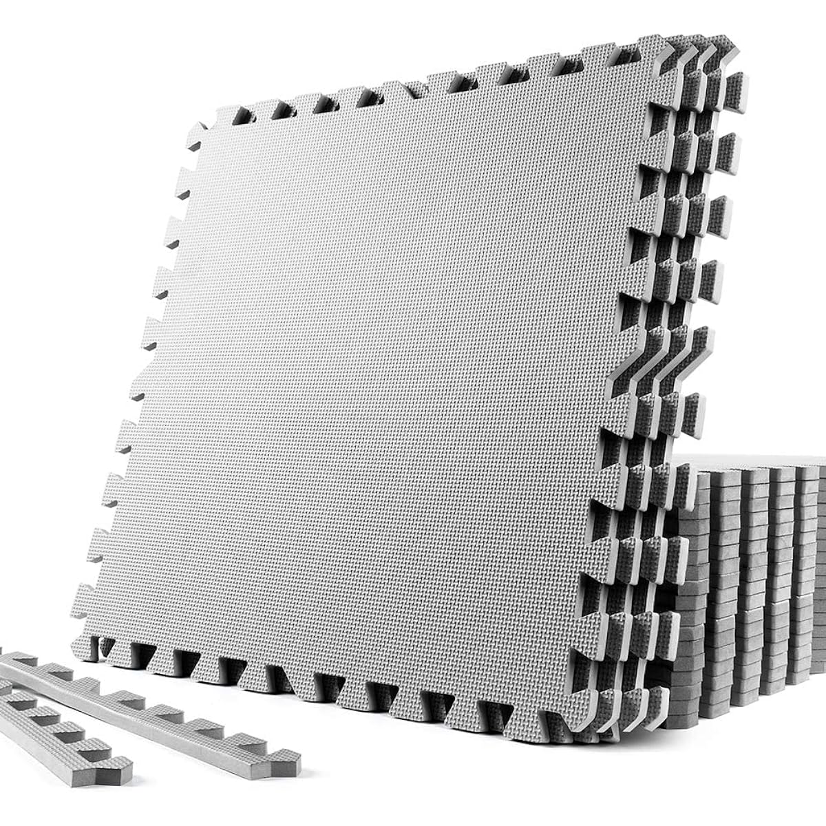 SOLPEX Training Joint Mat, Exercise Mat, Soundproofing, Shock Absorption Mat, Home Gym, Large Gym Mat, 60cm x 60cm x 1.2cm, Scratch Prevention, High Hardness, Vibration Absorption, Floor Protection, Mat for Training Equipment, Comes with Side Parts, Prod