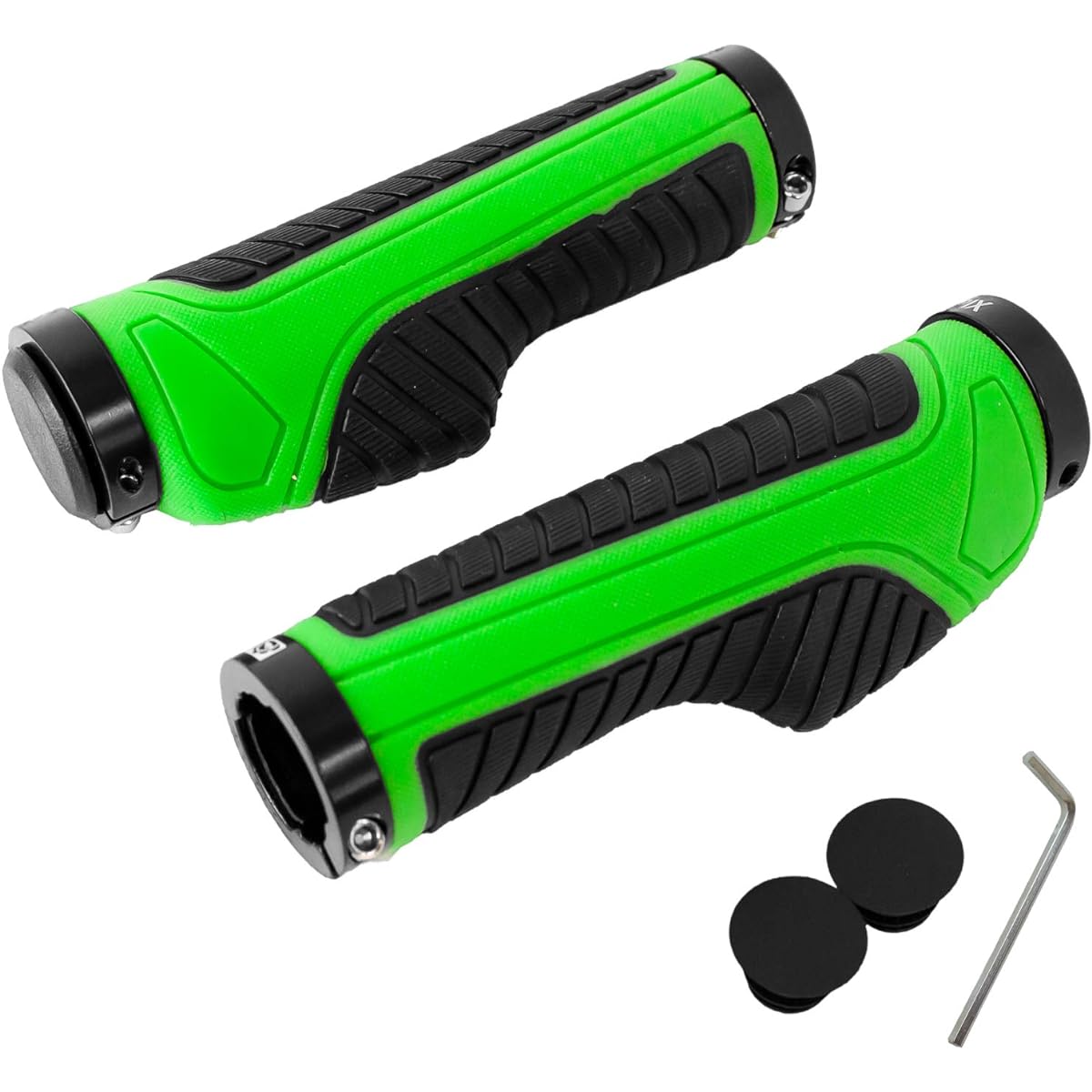 GORIX Bicycle Grip GX-GP36 Ergonomic Design Shock Absorption Fatigue Reduction Double Lock-on Fixed Mountain Bike Cross Bike Cycle Grip